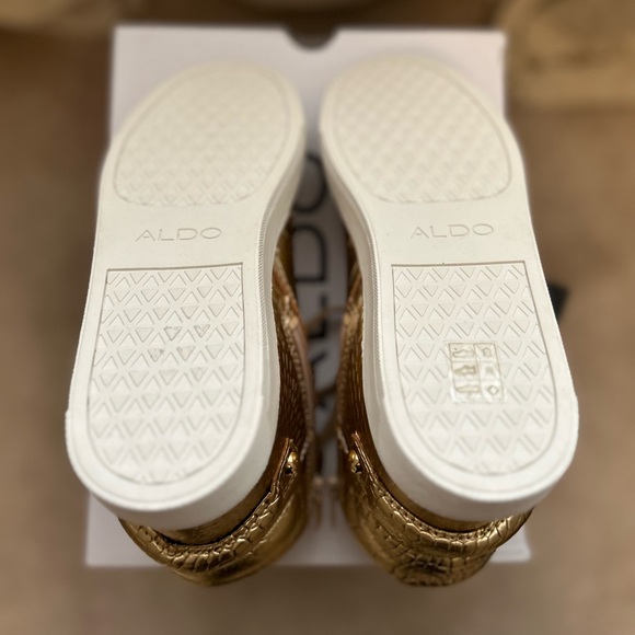 Aldo Metallic High Top Sneakers - Picture 6 of 7